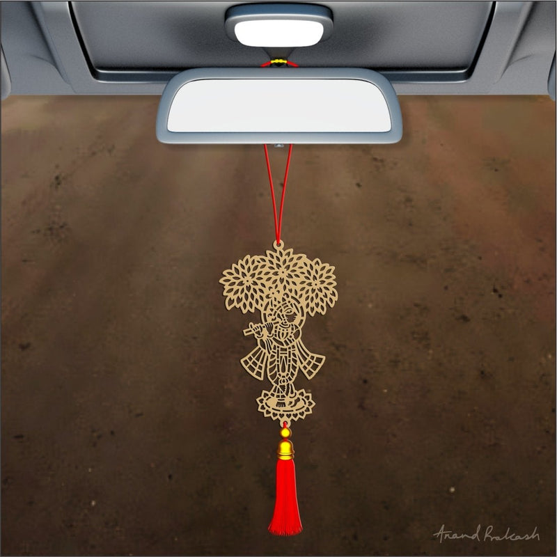 Car Hanging Goldplated - Sri Krishna O