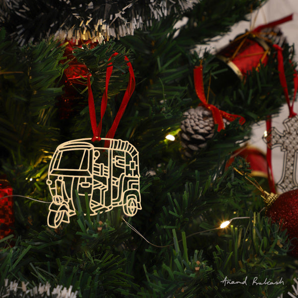 Christmas Ornament - Autorickshaw