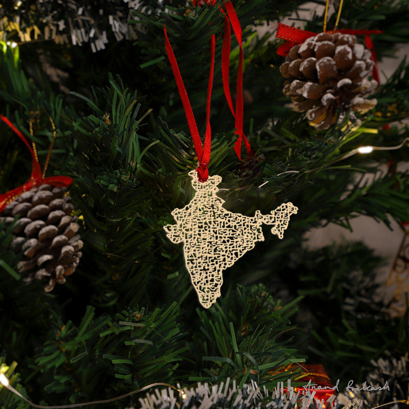 Christmas Ornament - India Map