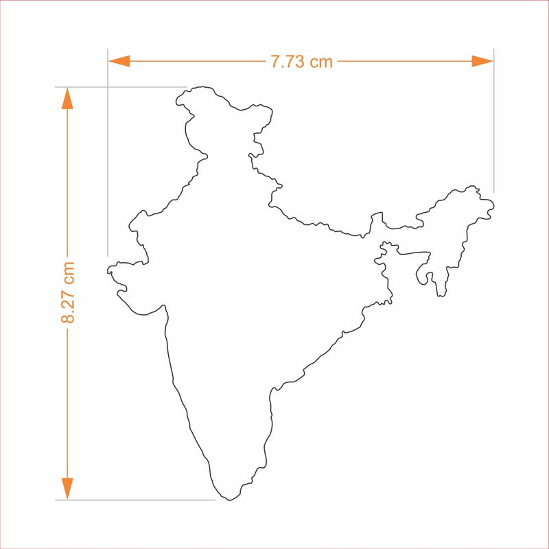 Christmas Ornament - India Map