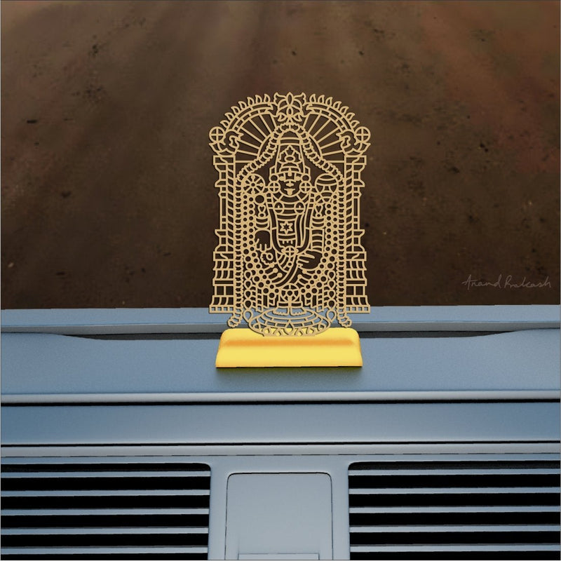 Car Dashboard Stand Goldplated - Sri Balaji