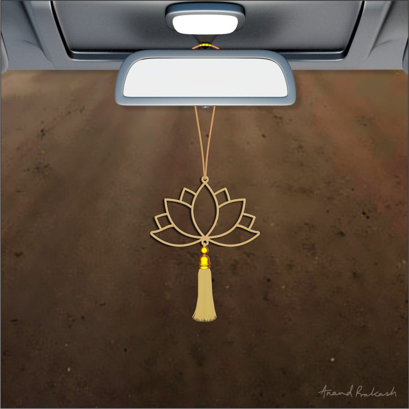 Car Hanging Goldplated - Yoga Lotus
