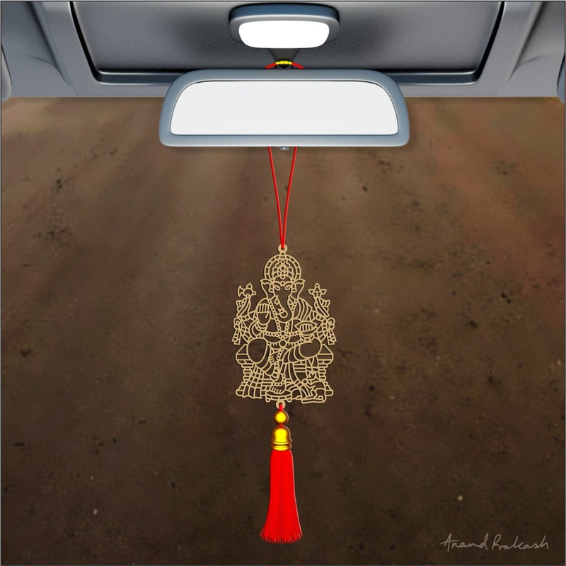 Car Hanging Goldplated - Sri Ganesha