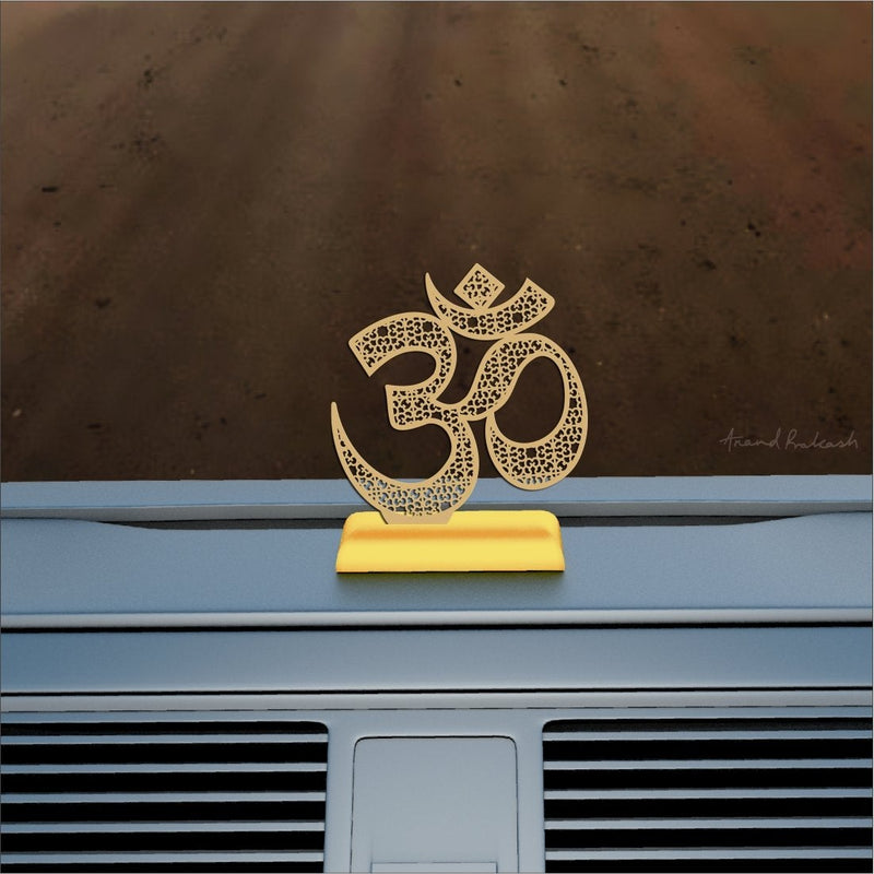 Car Dashboard Stand Goldplated - Om