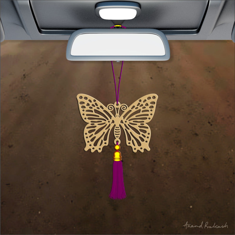 Car Hanging Goldplated - Butterfly