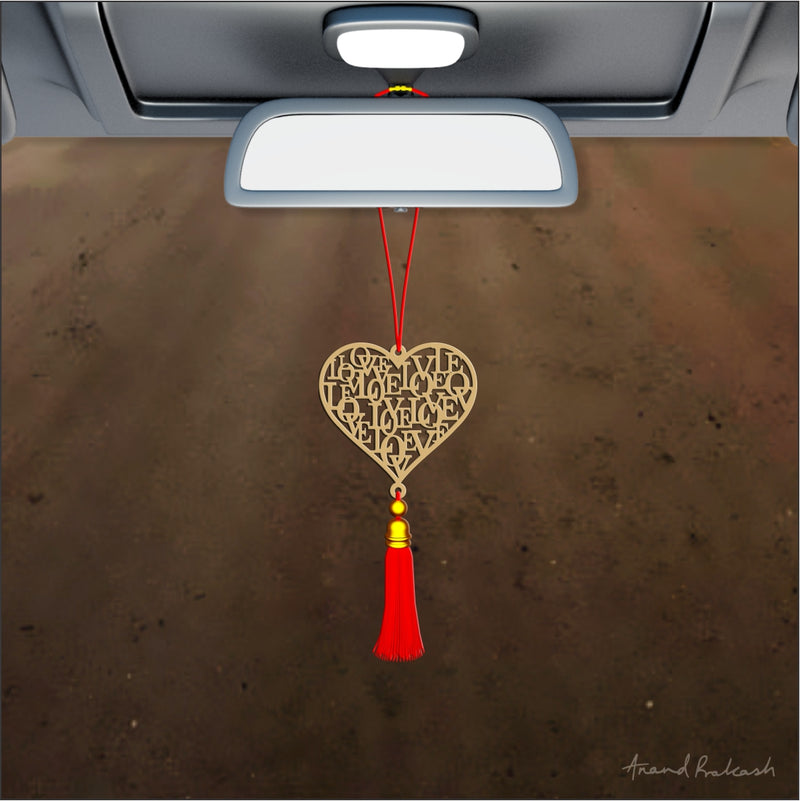 Car Hanging Goldplated - Heart