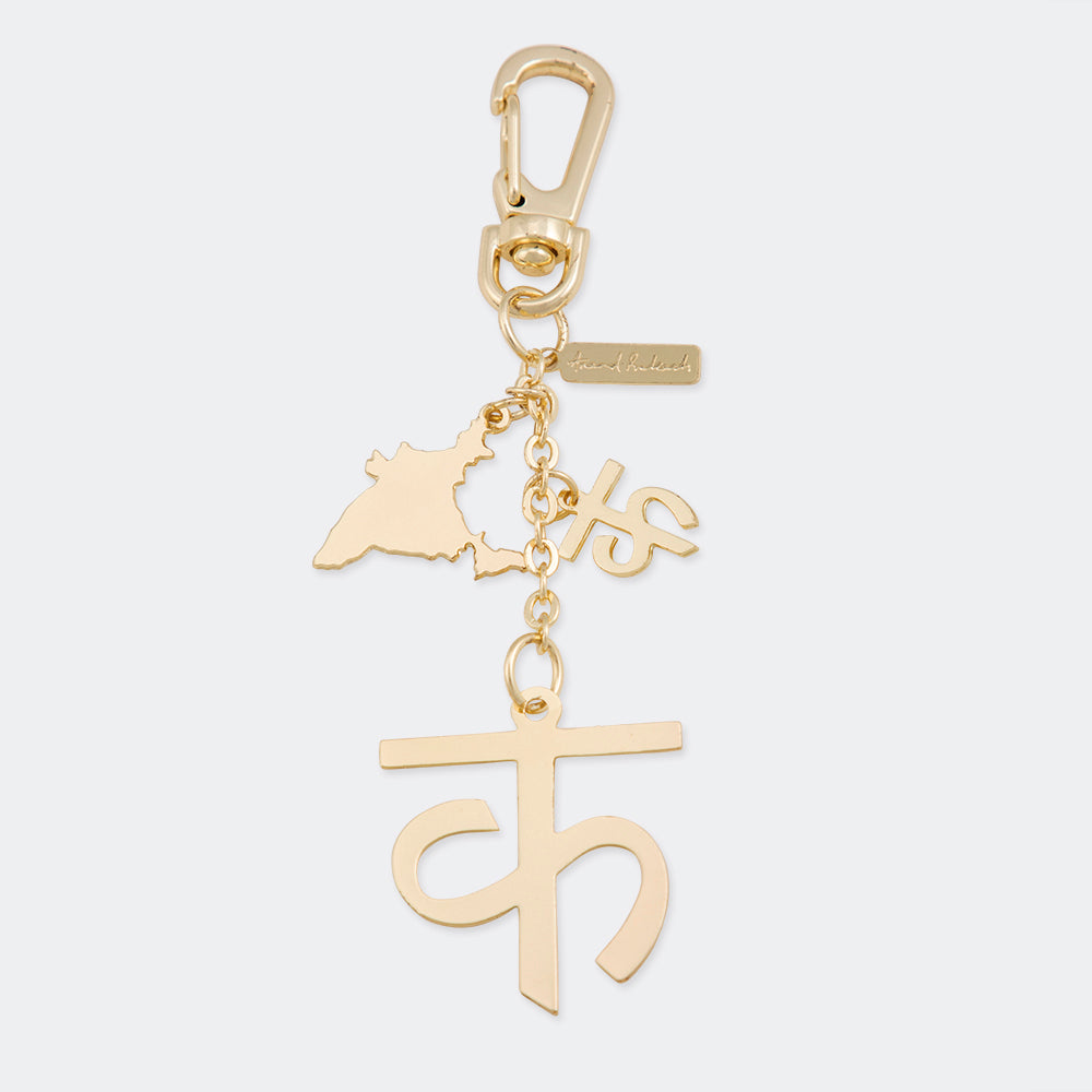 Bag Charm Hindi Letter