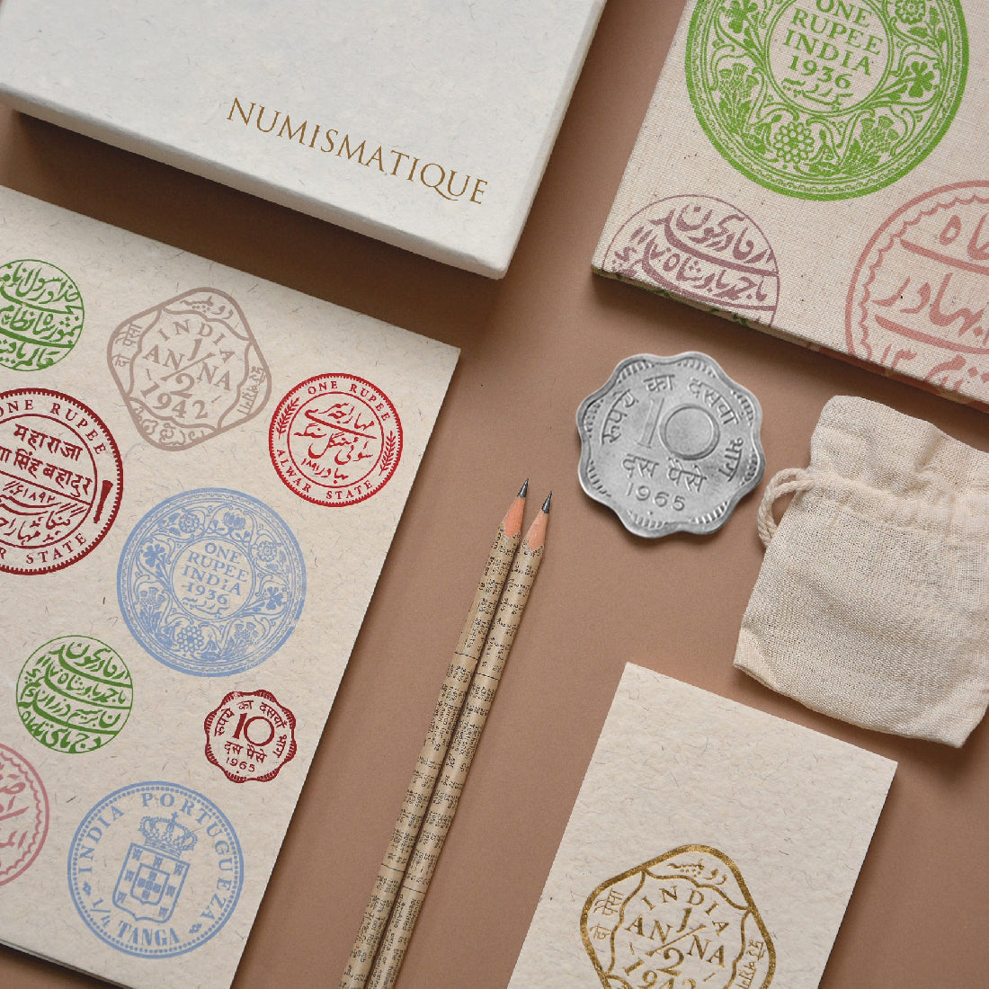 Numismatique Box Off-white - Ten Paise