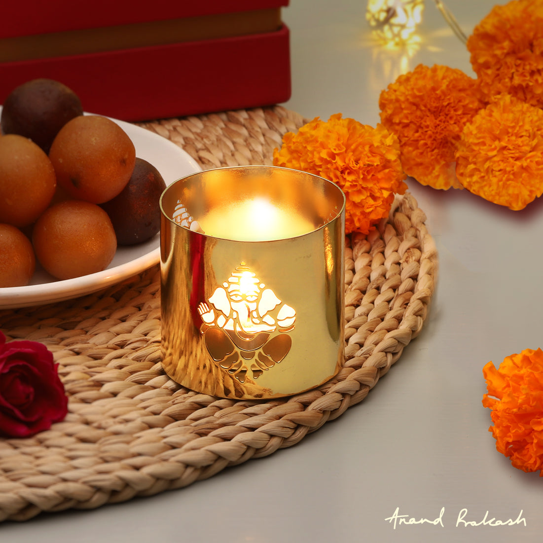 Tea Light Holder Sri Ganesha